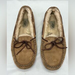 UGG Dakota Slippers Chestnut Shearling Soft Suede Womens Size 6.5 SN 5612